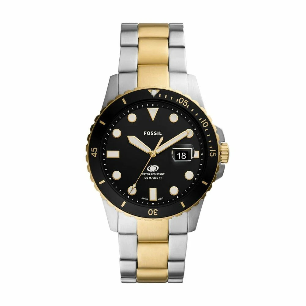 Fossil Blue Three-Hand Date Two-Tone Stainless Steel Watch - FS5951