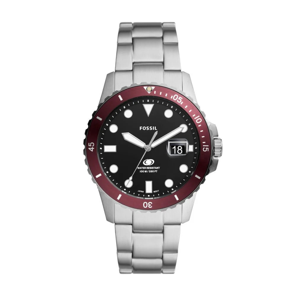 Fossil Men's Fossil Blue Three-Hand Date, Stainless Steel Watch - FS6013