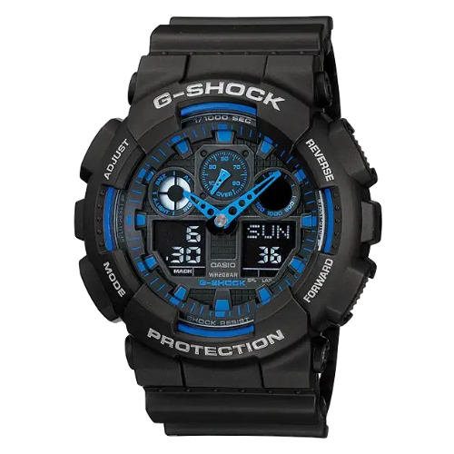Casio G-Shock Mens 200m Standard - GA-100-1A2DR