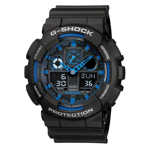 Casio G-Shock Mens 200m Standard - GA-100-1A2DR