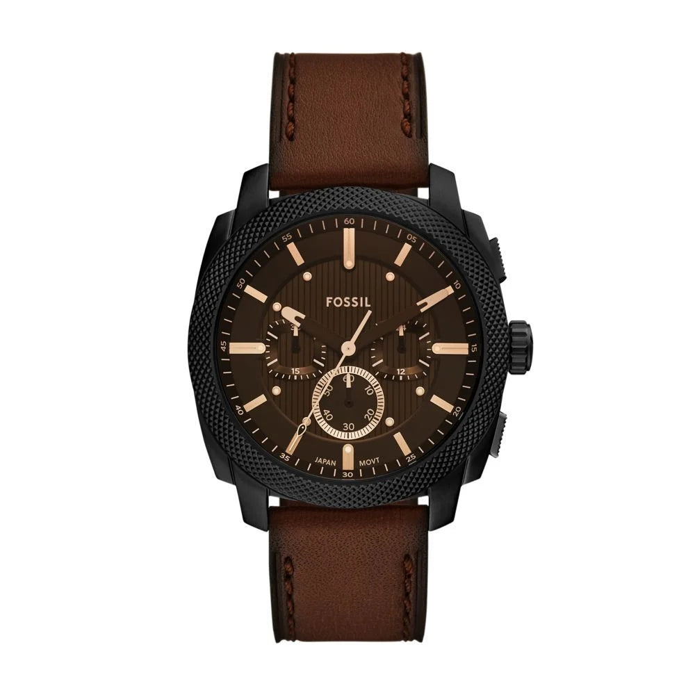 Fossil Men's Machine Chronograph, Black Stainless Steel Watch - FS6101