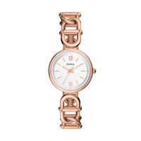Fossil Women's Carlie Three-Hand Rose Gold-Tone Stainless Steel Watch - ES5273