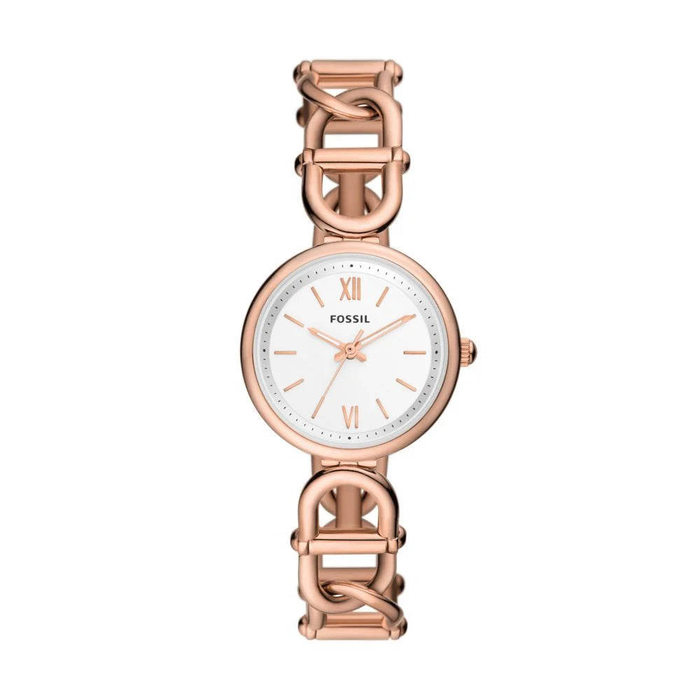 Fossil Women's Carlie Three-Hand Rose Gold-Tone Stainless Steel Watch - ES5273