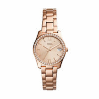 Fossil Women's Scarlette Mini Rose Gold Round Stainless Steel Watch - ES4318