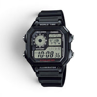 Casio Digital Multifunction World Timer AE-1200WH-1AVDF