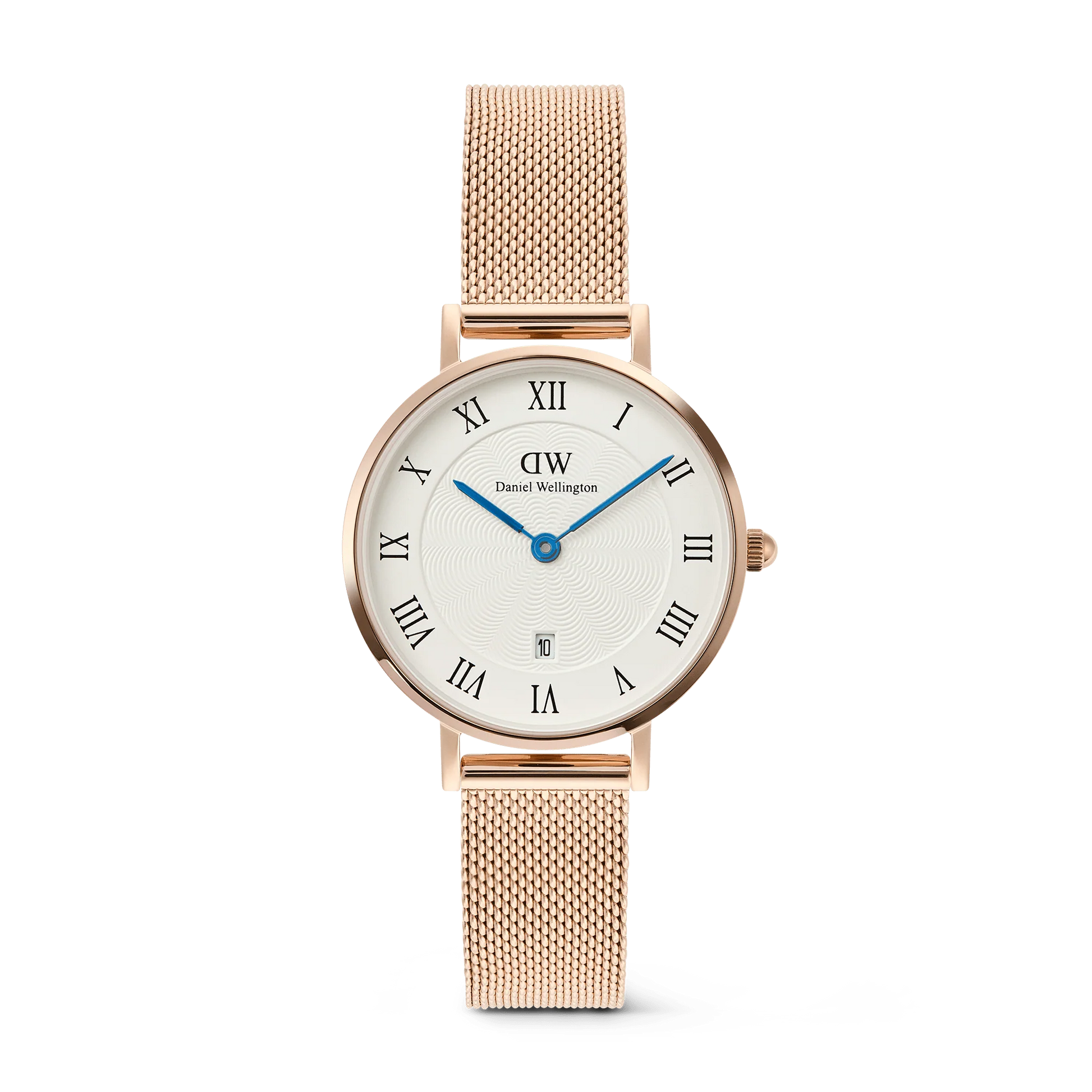 Daniel Wellington Petite Roman Numerals Date Rose Gold