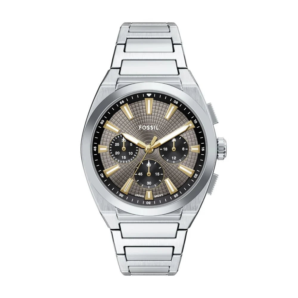 Fossil Men's Everett Chronograph Stainless Steel Watch - FS6128