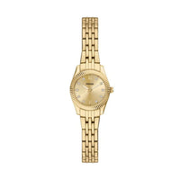 Fossil Scarlette Mini Three-Hand Gold-Tone Stainless Steel Watch ES5474