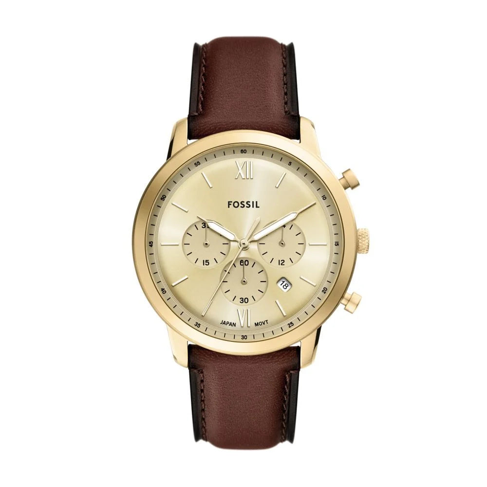 Fossil Men's Neutra Chronograph, Gold-Tone Stainless Steel Watch - FS6113
