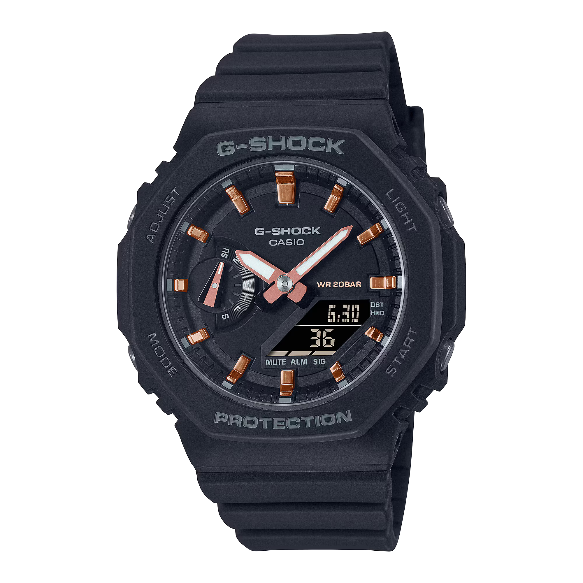 CASIO G-SHOCK WOMENS 200M CARBON CORE – GMA-S2100-1ADR