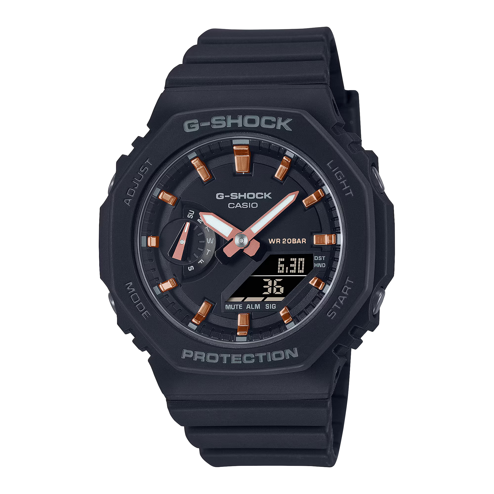 CASIO G-SHOCK WOMENS 200M CARBON CORE – GMA-S2100-1ADR