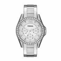 Fossil Women's Riley Silver/Steel Round Stainless Steel Watch - ES3202