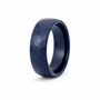 8mm Black Hammered Tungsten Carbide Ring