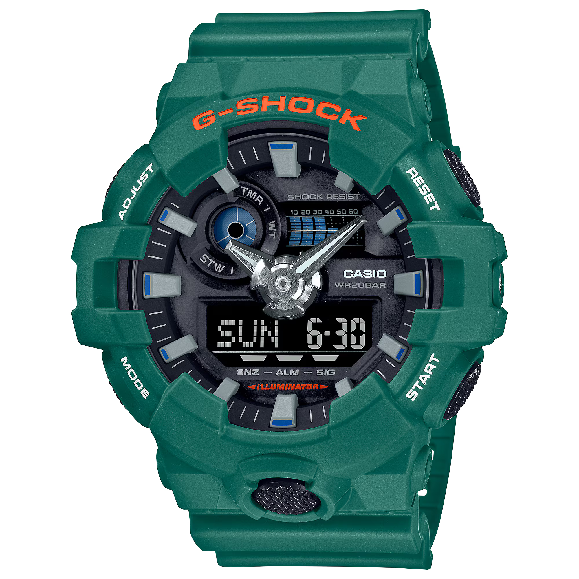 Casio G-Shock Mens 200m Standard - GA-700SC-3ADR