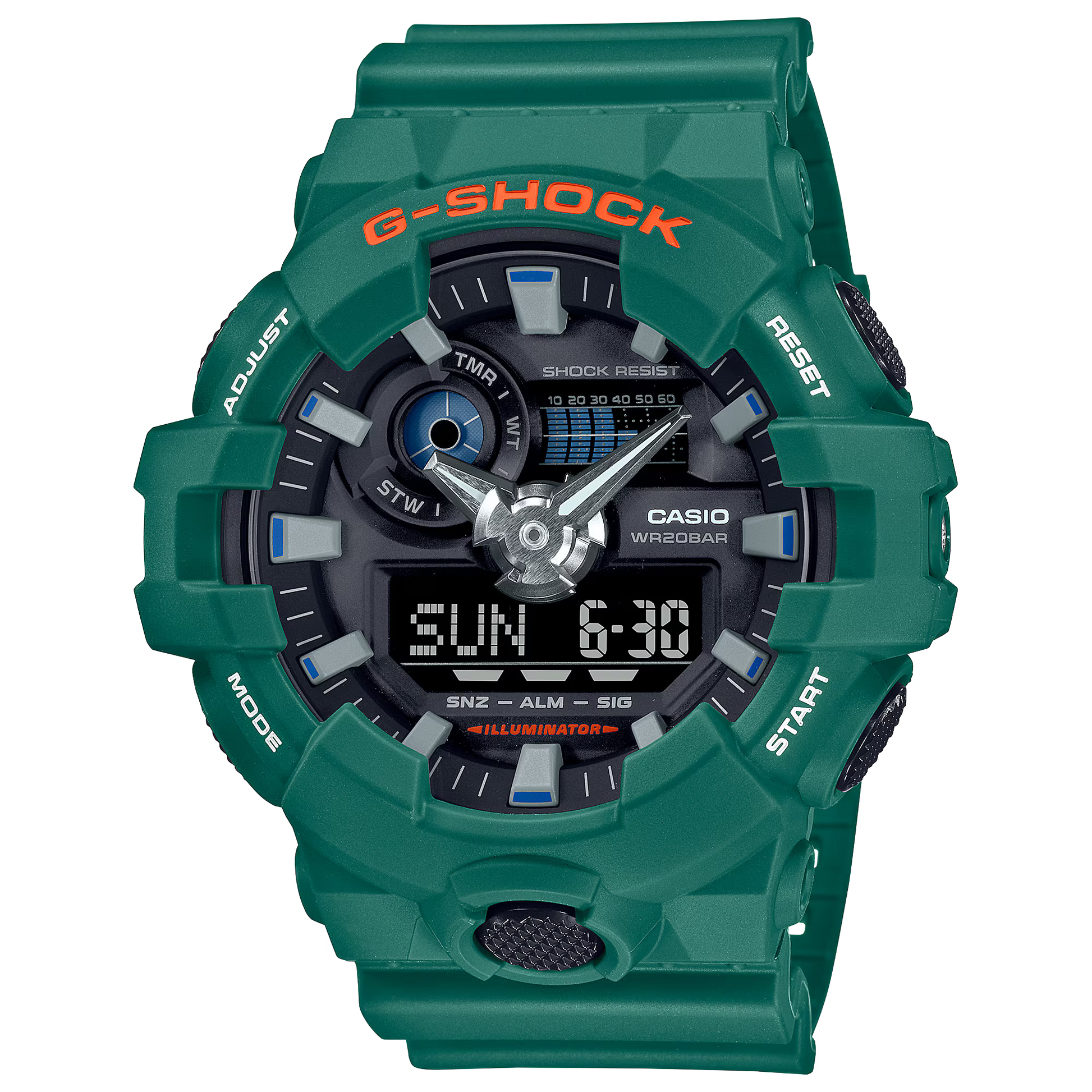 Casio G-Shock Mens 200m Standard - GA-700SC-3ADR