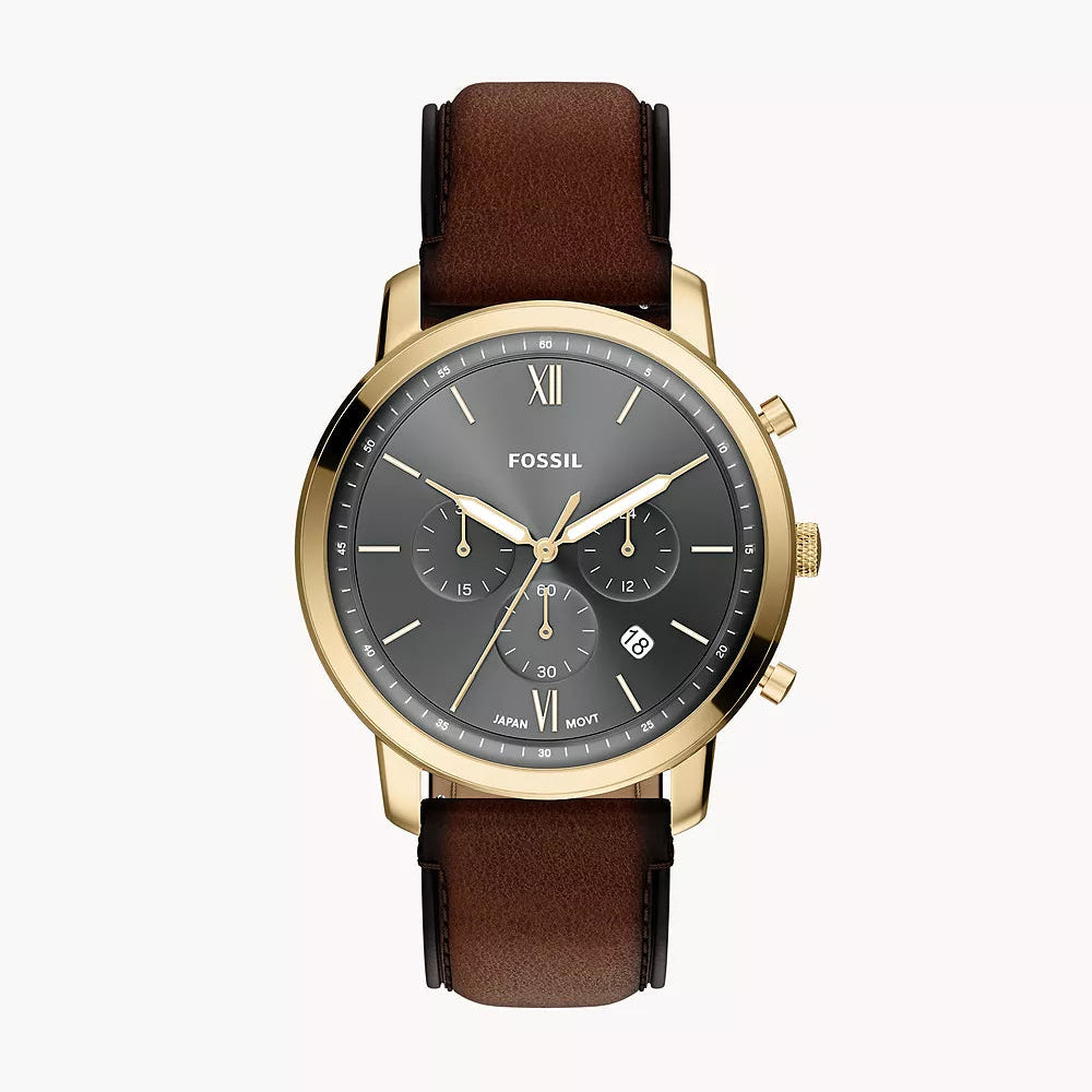 Fossil Men's Neutra Chronograph, Gold-Tone Stainless Steel Watch - FS6162