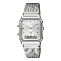 Casio Analog-Digital Mesh Band Watch - AQ-230EM-7ADF
