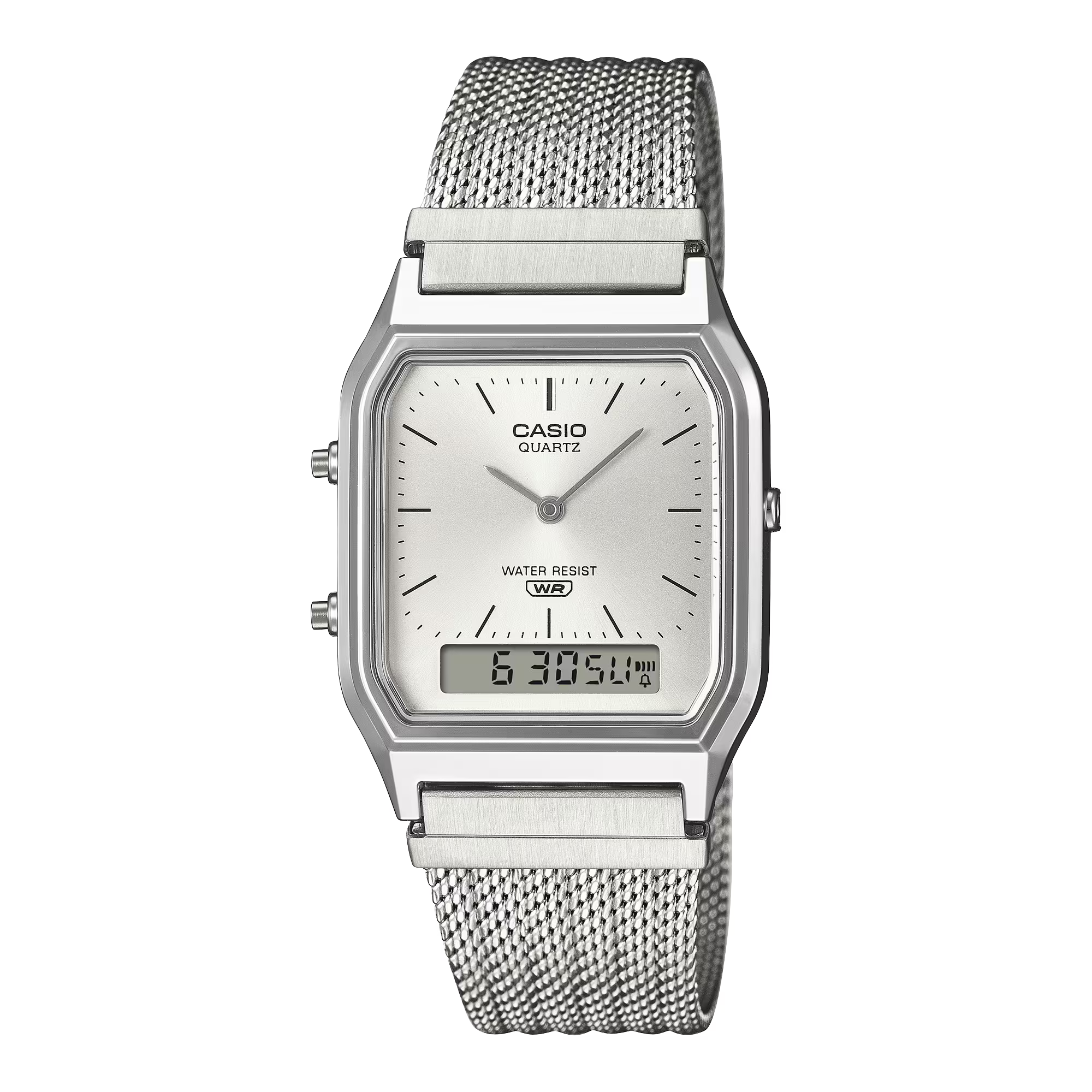 Casio Analog-Digital Mesh Band Watch - AQ-230EM-7ADF