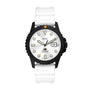 Fossil Men's Blue Three-Hand Date White Silicone Watch - FS5999