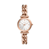 Fossil Carlie Three-Hand Rose Gold-Tone Stainless Steel Watch - ES5330