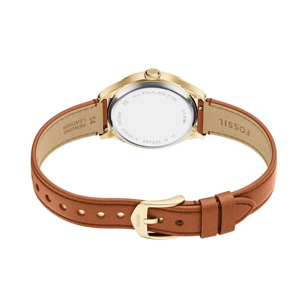 Fossil Women's Gilmore Three-Hand Brown Leather Watch - ES5423