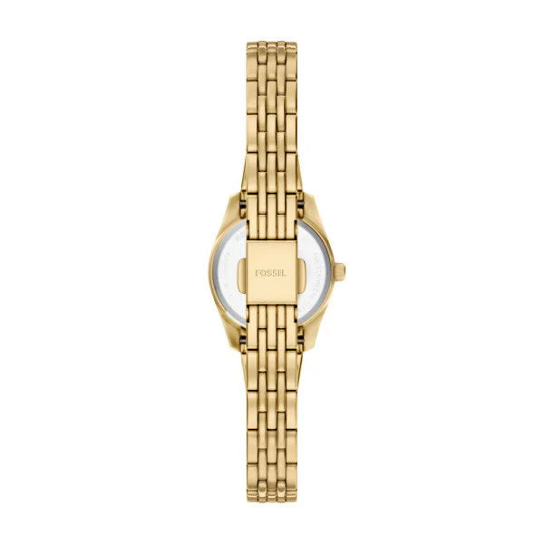 Fossil Scarlette Mini Three-Hand Gold-Tone Stainless Steel Watch ES5474