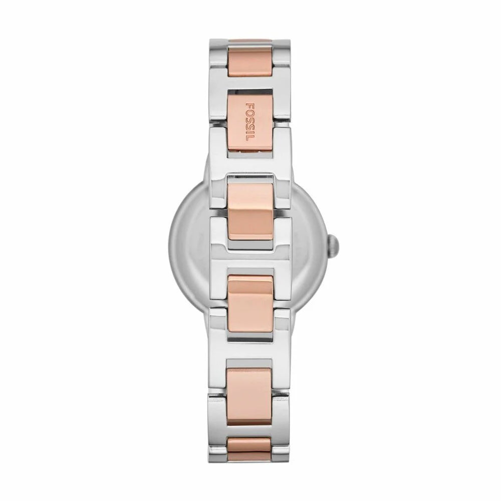 Fossil Women's Virginia Silver/Steel Round Stainless Steel Watch - ES3405
