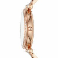 Fossil Women's Carlie Rose Gold Round Stainless Steel Watch - ES4301
