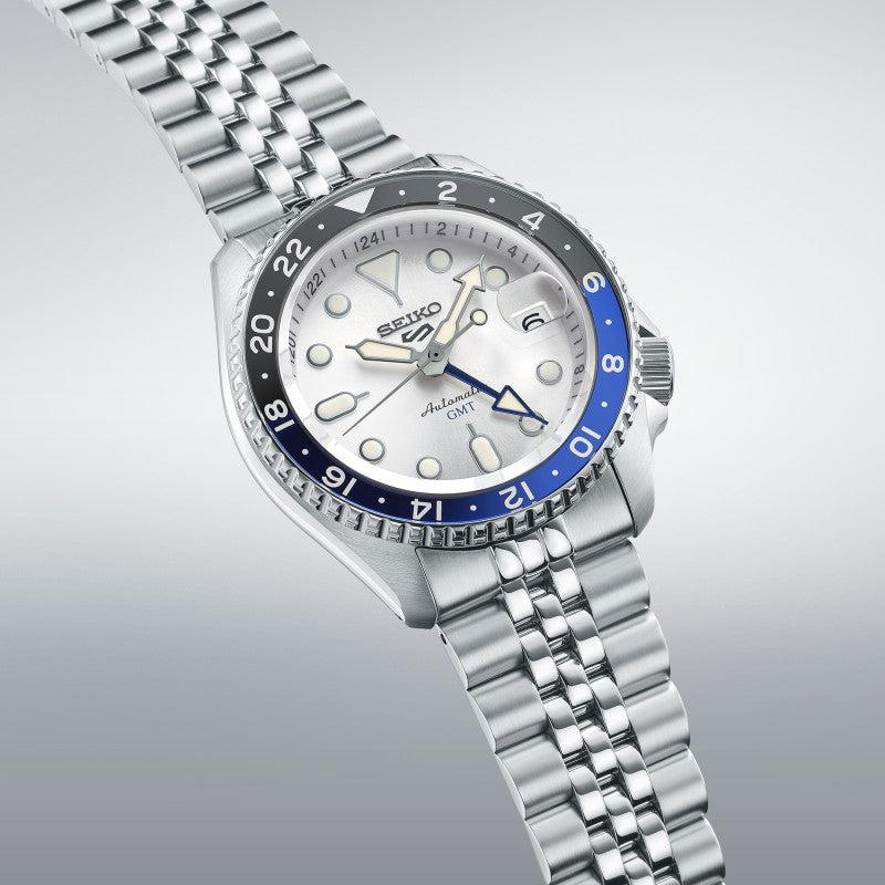 Seiko 5 Sports SKX GMT Sky Blue, Silver Cloud SSK033K1