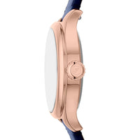 Fossil Women's Gilmore Three-Hand Navy Croco Leather Watch - ES5424