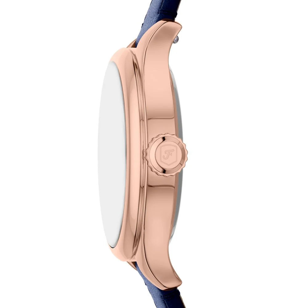 Fossil Women's Gilmore Three-Hand Navy Croco Leather Watch - ES5424