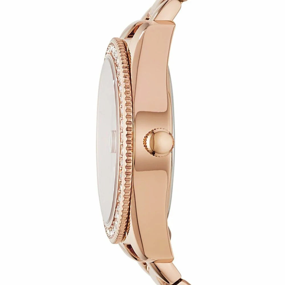 Fossil Women's Scarlette Mini Rose Gold Round Stainless Steel Watch - ES4318