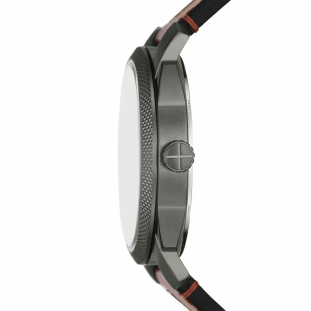Fossil Men's Machine Three-Hand Date Brown Leather Watch - FS5900