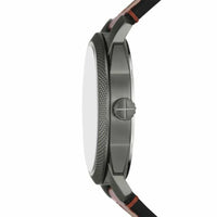 Fossil Men's Machine Three-Hand Date Brown Leather Watch - FS5900