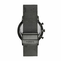 Fossil Men's Neutra Chrono Smoke Round Stainless Steel Mesh Watch - FS5699