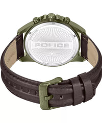 Police Malawi Men's Multifunction Green Dial Watch PEWJF2204114