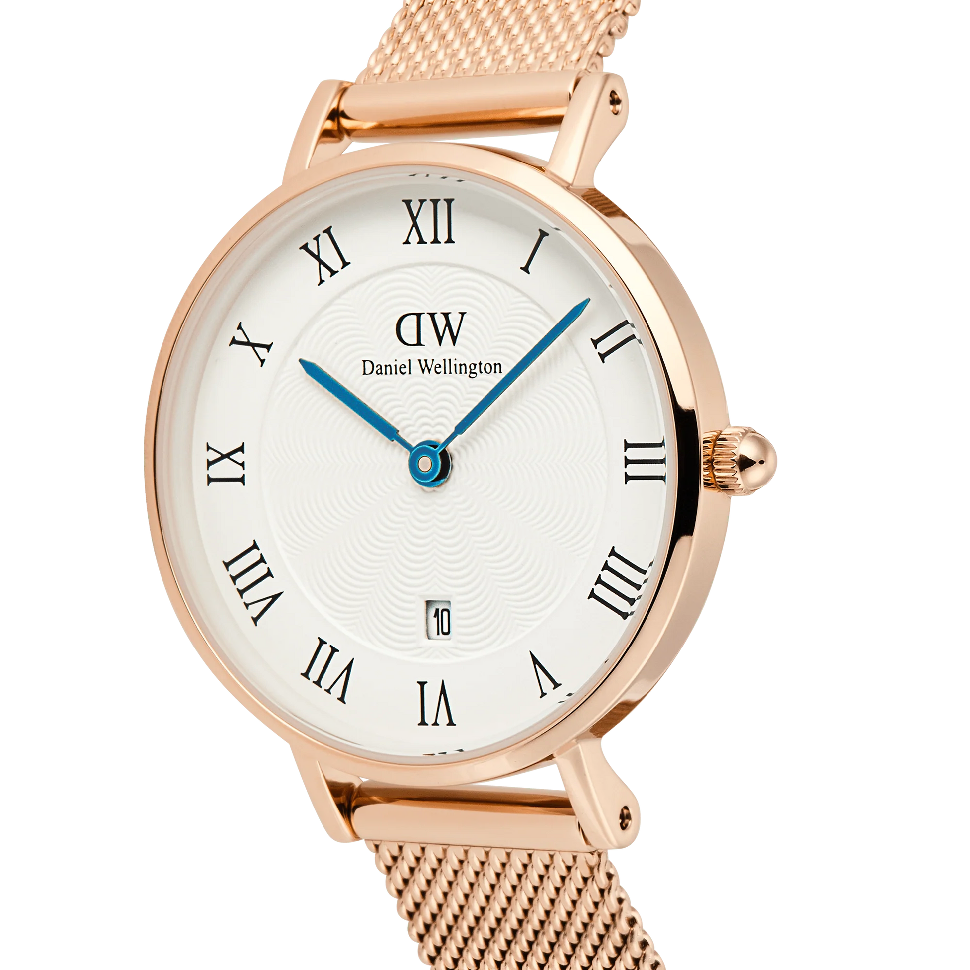 Daniel Wellington Petite Roman Numerals Date Rose Gold