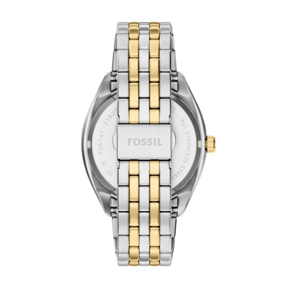 Fossil Men's Campbell Three-Hand Day-Date Two-Tone Stainless Steel Watch - FS6141