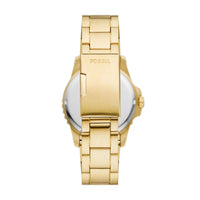 Fossil Men's Fossil Blue Dive Three-Hand Date, Gold-Tone Stainless Steel Watch - FS6030