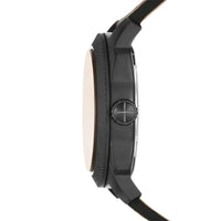 Fossil Men's Machine Three-Hand Date Dark Brown Eco Leather Watch - FS5972