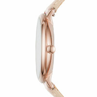 Fossil Women's Jacqueline Rose Gold Round Leather Watch - ES3988