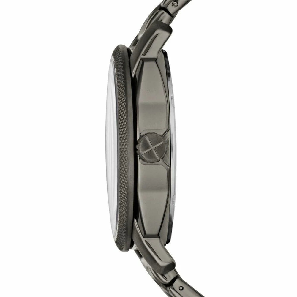 Fossil Men's Machine Smoke Round Stainless Steel Watch - FS4774