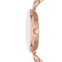 Fossil Women's Carlie Three-Hand Rose Gold-Tone Stainless Steel Watch - ES5273