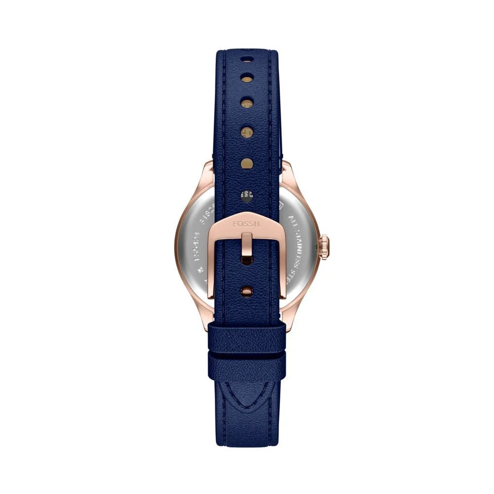Fossil Women's Gilmore Three-Hand Navy Croco Leather Watch - ES5424
