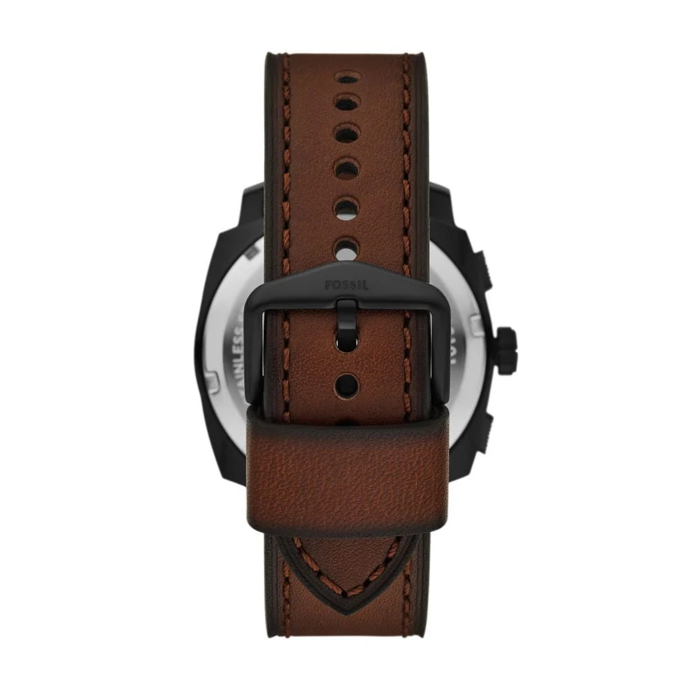 Fossil Men's Machine Chronograph, Black Stainless Steel Watch - FS6101