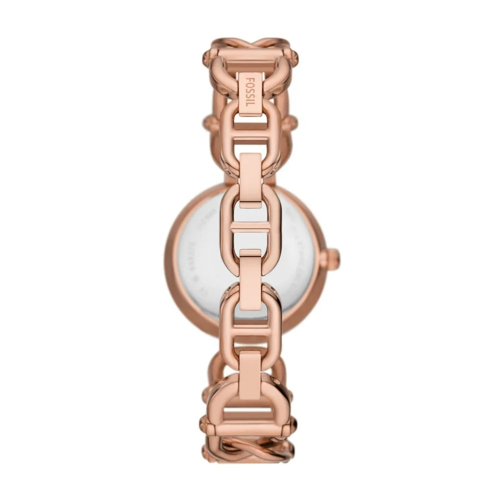Fossil Women's Carlie Three-Hand Rose Gold-Tone Stainless Steel Watch - ES5273