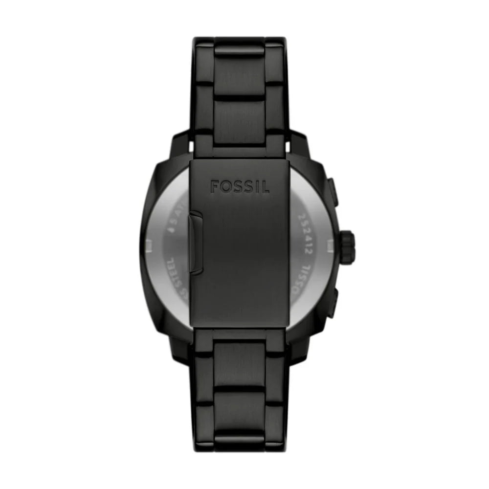 Fossil Men's Machine Chronograph, Black Stainless Steel Watch - FS6097