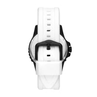 Fossil Men's Blue Three-Hand Date White Silicone Watch - FS5999