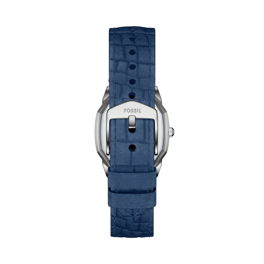 Fossil Women's Harlow Three-Hand Navy Croco Leather Watch - ES5425