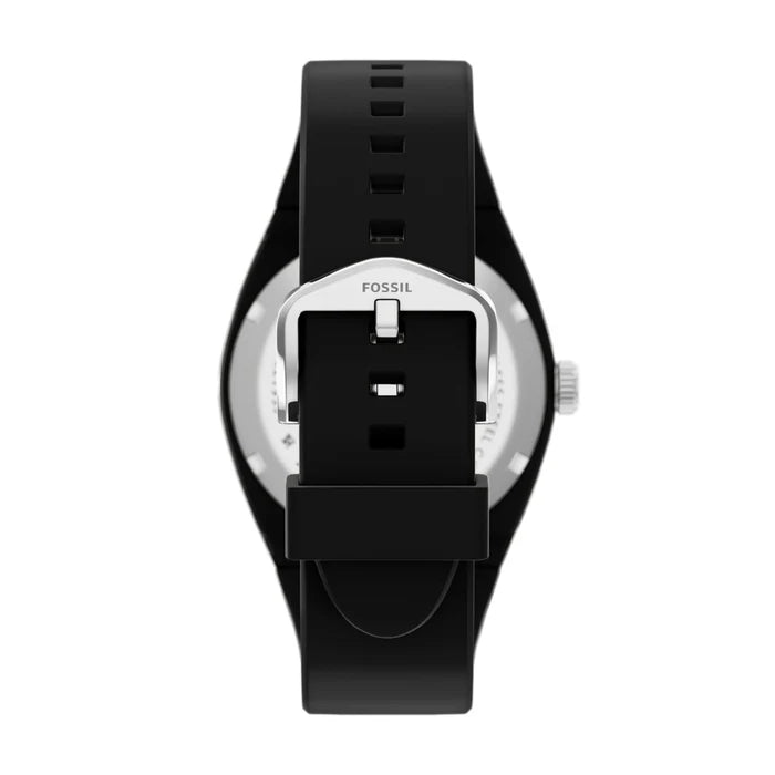 Fossil Men's Everett Black Silicone Men's Watch FS6175